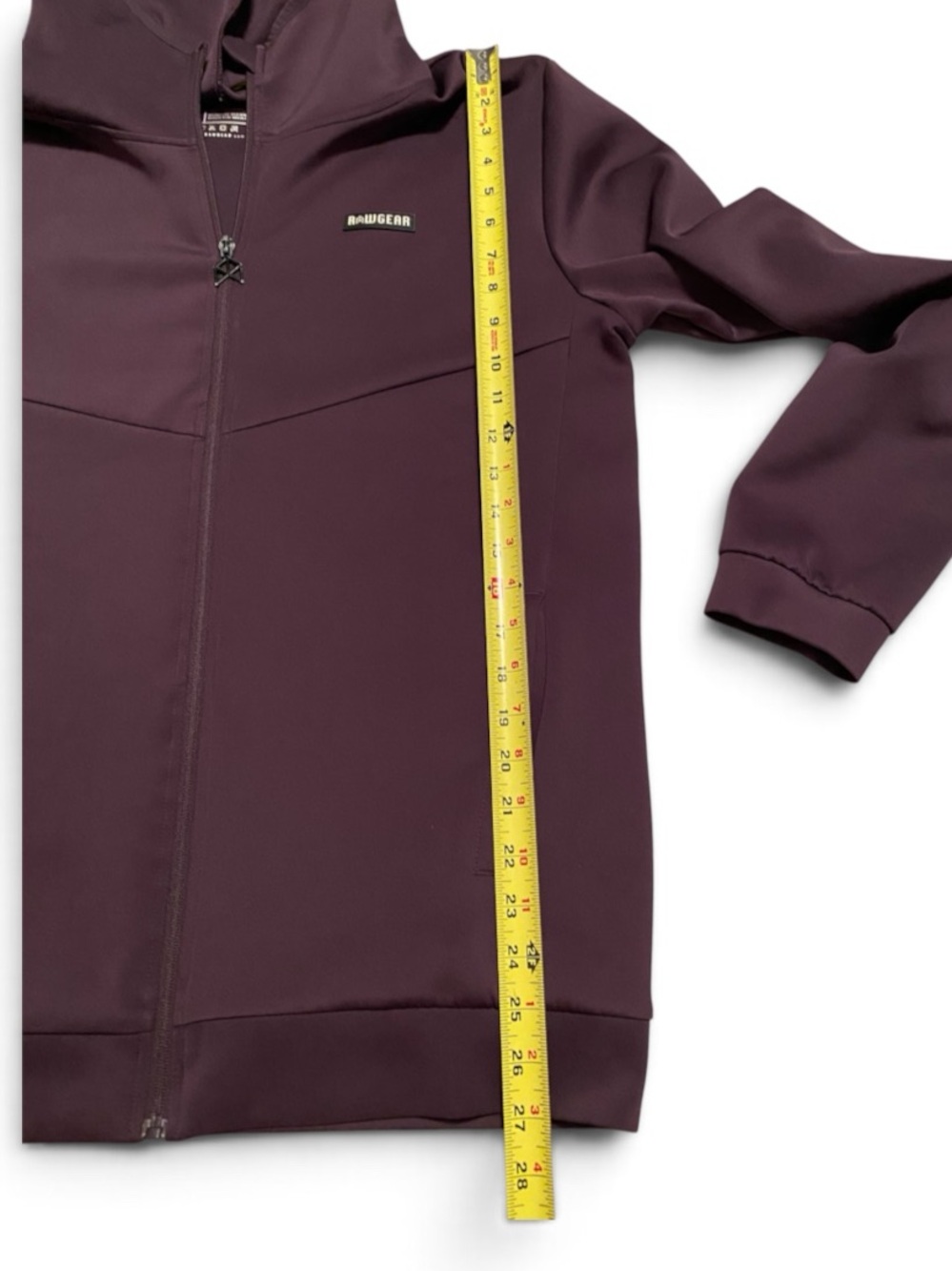 Rawgear Men’s Full-Zip Hooded Jacket in Plum Size L - Picture 8 of 8